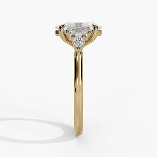 Oval Diamond Five-Stone Engagement Ring in 14K Gold