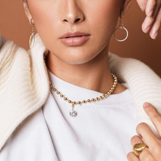 Alexandra Dangling Hoop Diamond Earrings