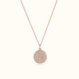 Diamond Pendant Necklace in 14K Rose Gold