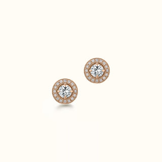 Diamond Stud Earrings in 14K Rose Gold
