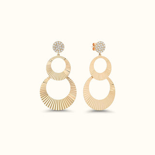 Regalia Hoop Diamond Earrings