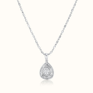 Diamond Aurora Stud, Pendant & Ring Set in 14K White Gold