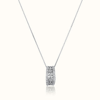 Diamond Stud, Pendant & Ring Set in 18K White Gold