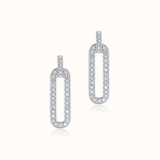Diamond Stud Earrings in 14K White Gold