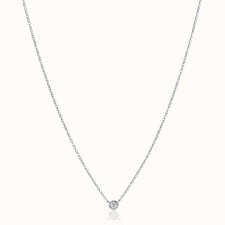 Adjustable Diamond Necklace in 14K White Gold