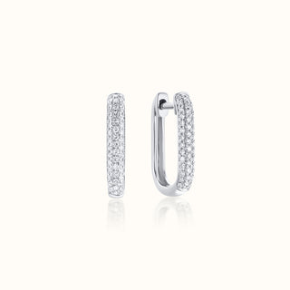 Diamond Huggie Earrings in 14K White Gold (0.23 CTW)