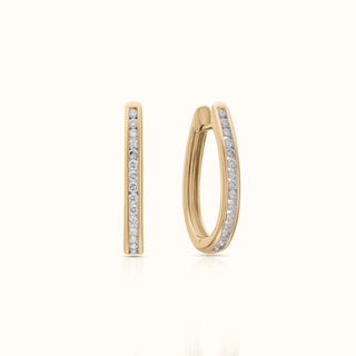 Diamond Huggie Earrings in 14K Yellow Gold (0.75 CTW)