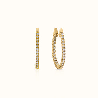Diamond Huggie Earrings in 18K Yellow Gold (0.43 CTW)