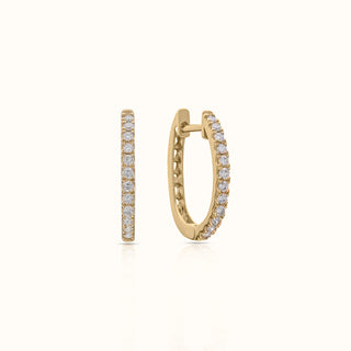 Diamond Huggie Earrings in 14K Yellow Gold (0.50 CTW)