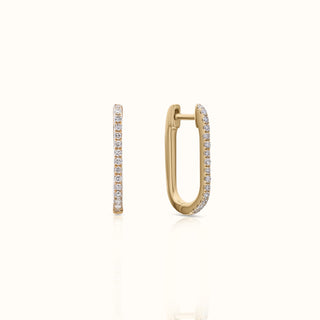 Diamond Huggie Earrings in 14K Yellow Gold (0.14 CTW)