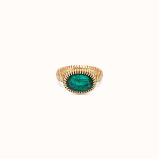 Beatrice Oval-Cut Emerald Ring