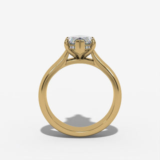 Cathedral Marquise Solitaire Engagement Ring