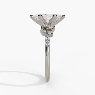 Marquise Diamond Engagement Ring in 14K Gold - White Gold