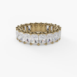 Radiant Diamond Eternity Band in 14K Gold